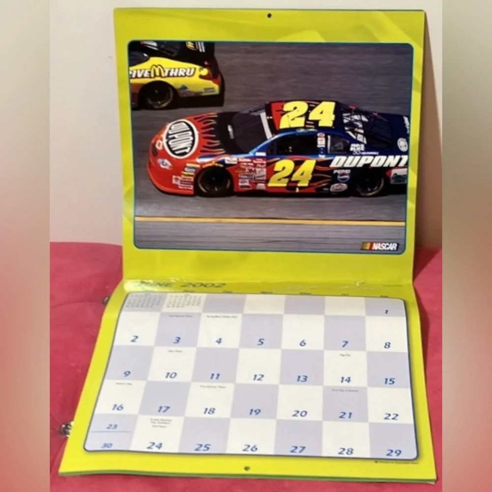 Jeff Gordon NASCAR #24 Vintage collector’s 3 pc. bundle including 2002 Calendar